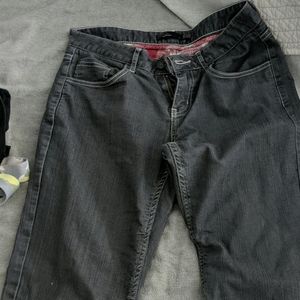 Prana lined red flannel jeans